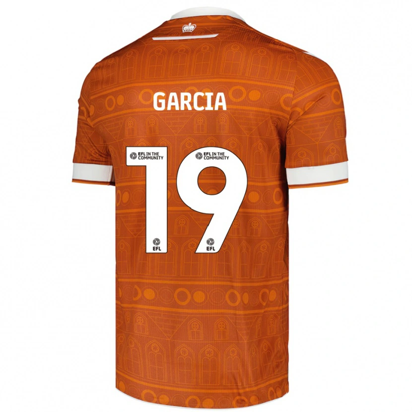 Danxen Dames Andre Garcia #19 Oranje Wit Uitshirt Uittenue 2025/26 T-Shirt