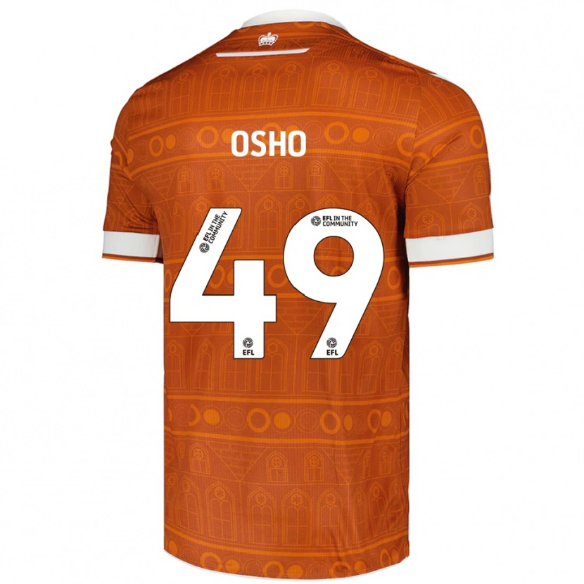 Danxen Dames Emmanuel Osho #49 Oranje Wit Uitshirt Uittenue 2025/26 T-Shirt