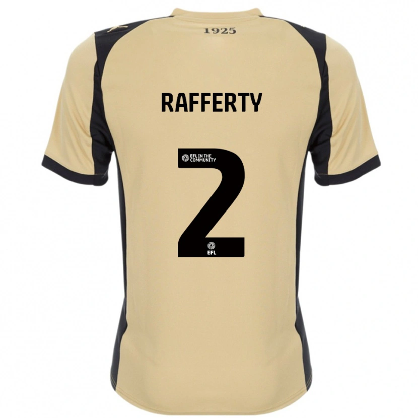 Danxen Dames Joe Rafferty #2 Goud Zwart Uitshirt Uittenue 2025/26 T-Shirt