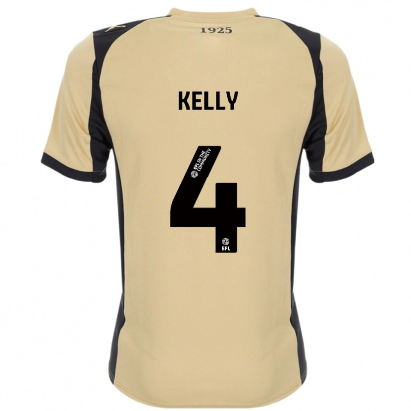Danxen Dames Liam Kelly #4 Goud Zwart Uitshirt Uittenue 2025/26 T-Shirt