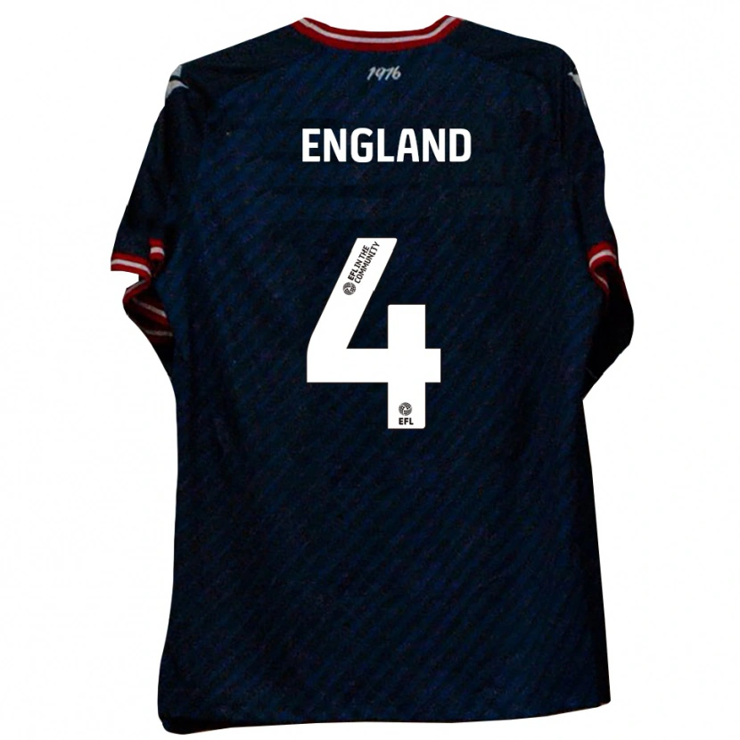 Danxen Dames Riley England #4 Marine Rood Uitshirt Uittenue 2025/26 T-Shirt