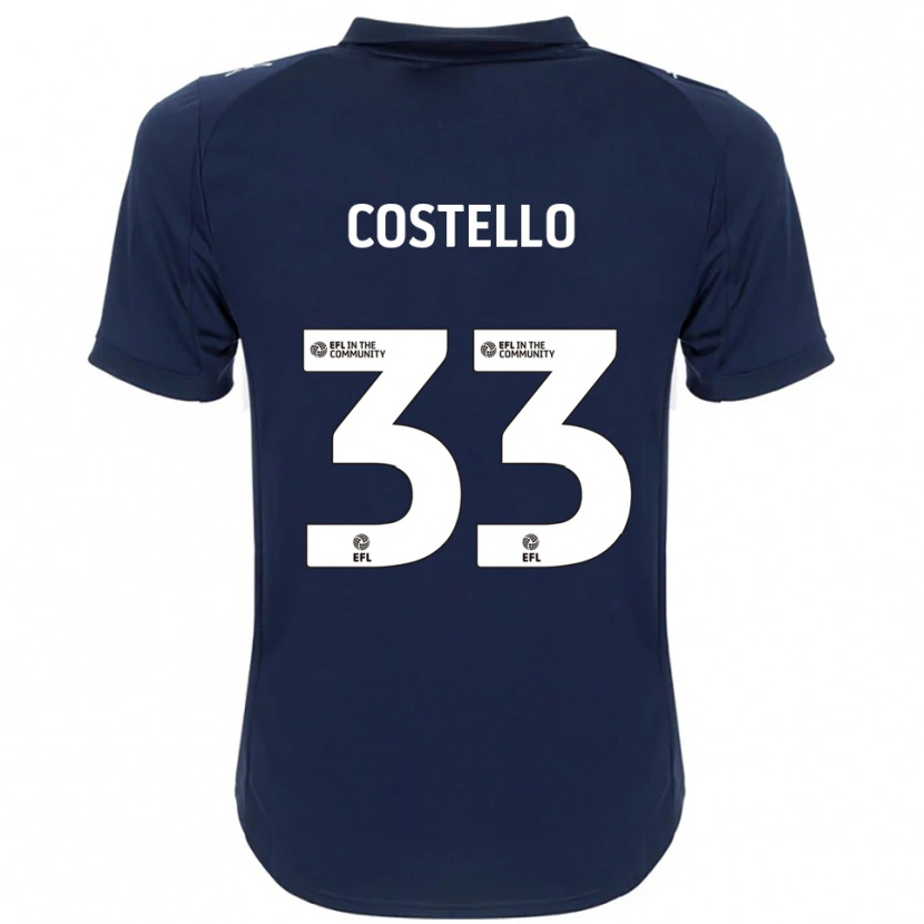 Danxen Dames Tom Costello #33 Marine Wit Uitshirt Uittenue 2025/26 T-Shirt