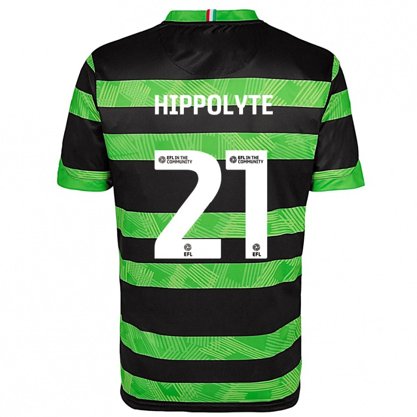 Danxen Dames Myles Hippolyte #21 Zwart Groen Uitshirt Uittenue 2025/26 T-Shirt
