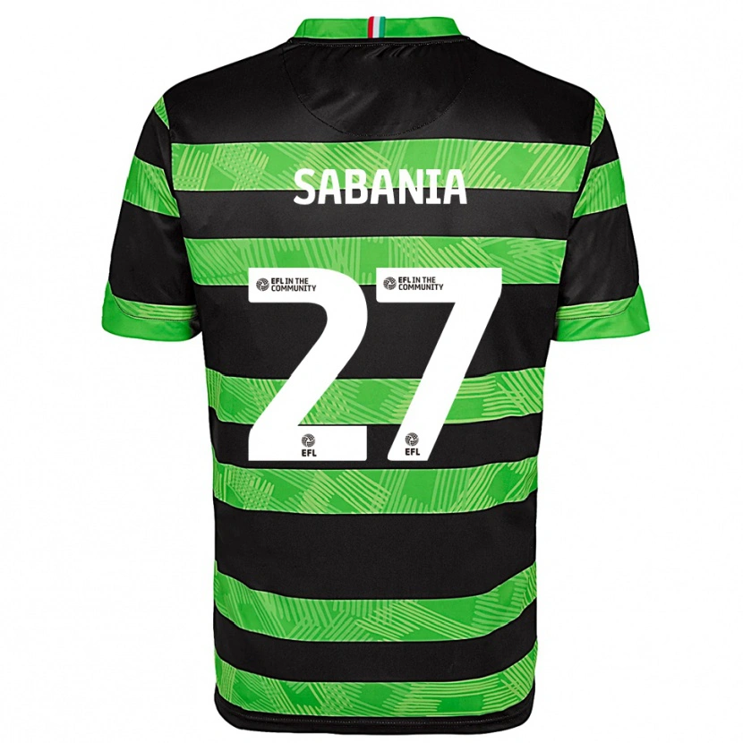 Danxen Dames Nadia Sabania #27 Zwart Groen Uitshirt Uittenue 2025/26 T-Shirt