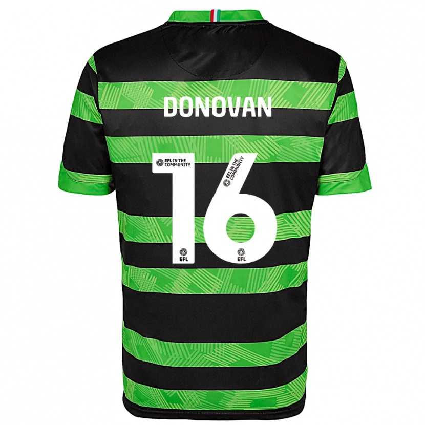 Danxen Dames Emily Donovan #16 Zwart Groen Uitshirt Uittenue 2025/26 T-Shirt