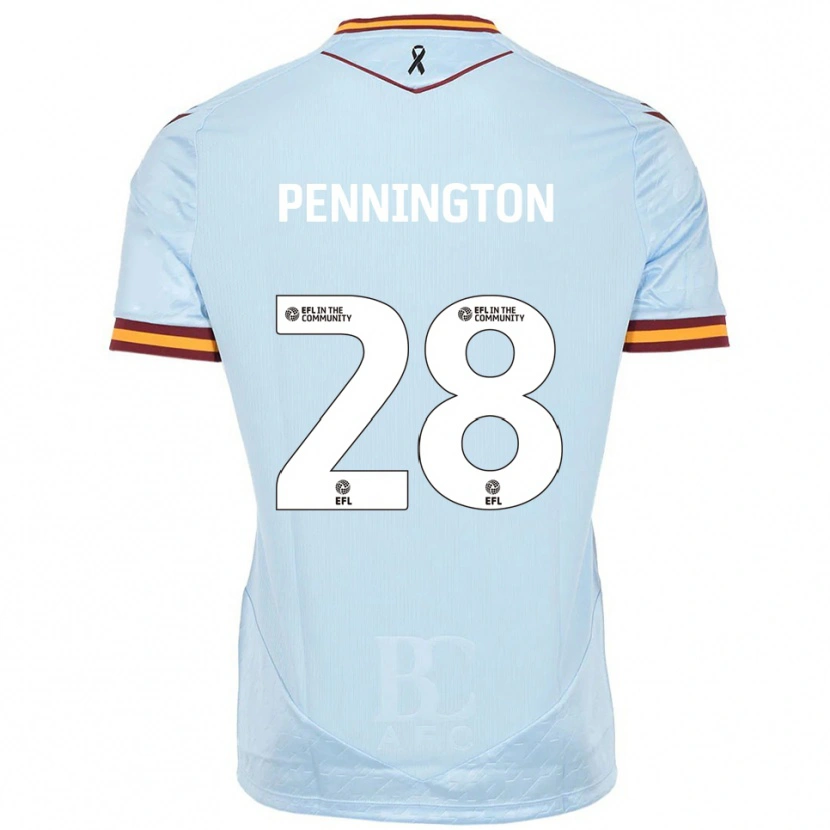Danxen Dames Matthew Pennington #28 Hemelsblauw Uitshirt Uittenue 2025/26 T-Shirt