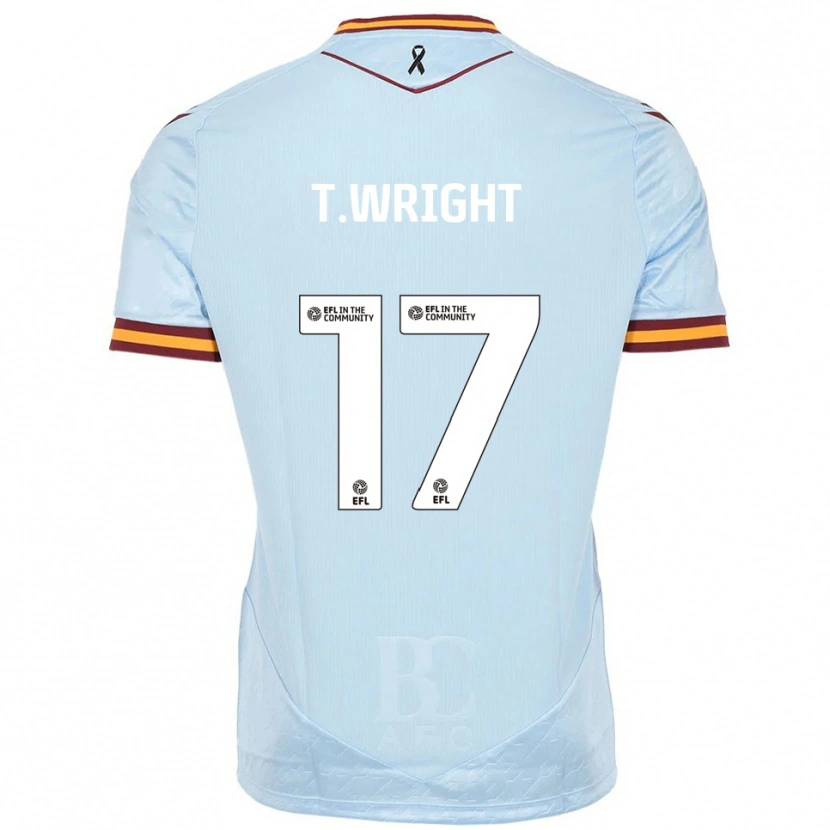 Danxen Dames Tyreik Wright #17 Hemelsblauw Uitshirt Uittenue 2025/26 T-Shirt