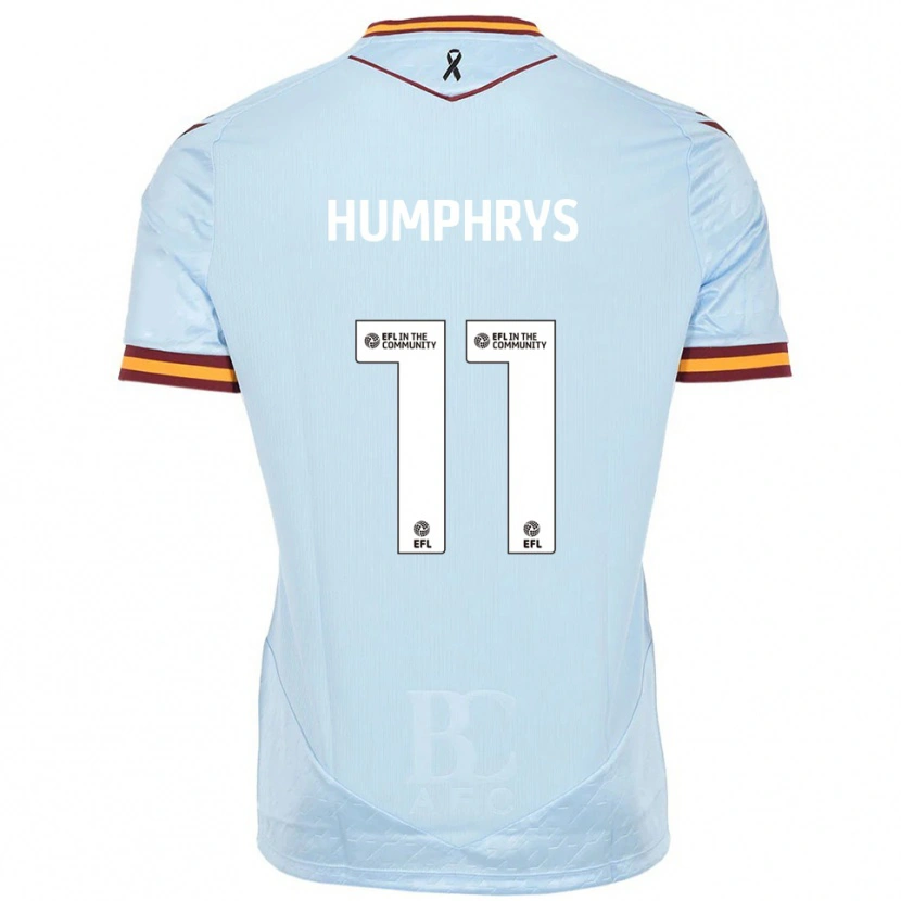 Danxen Dames Stephen Humphrys #11 Hemelsblauw Uitshirt Uittenue 2025/26 T-Shirt
