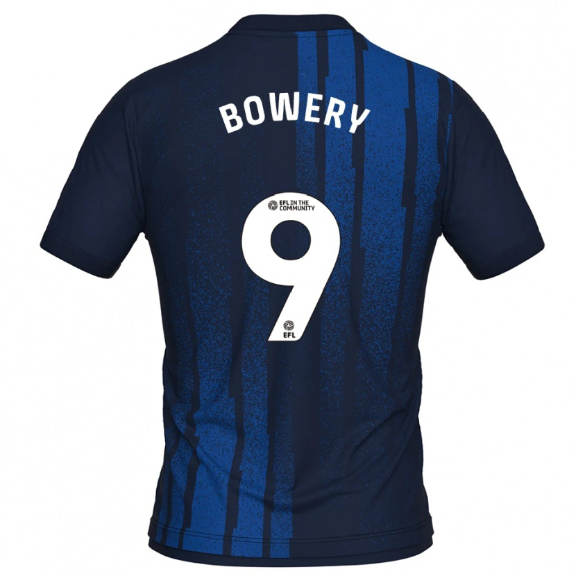 Danxen Dames Jordan Bowery #9 Marine Wit Uitshirt Uittenue 2025/26 T-Shirt