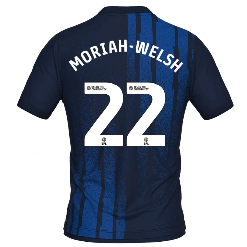 Danxen Dames Nathan Moriah-Welsh #22 Marine Wit Uitshirt Uittenue 2025/26 T-Shirt