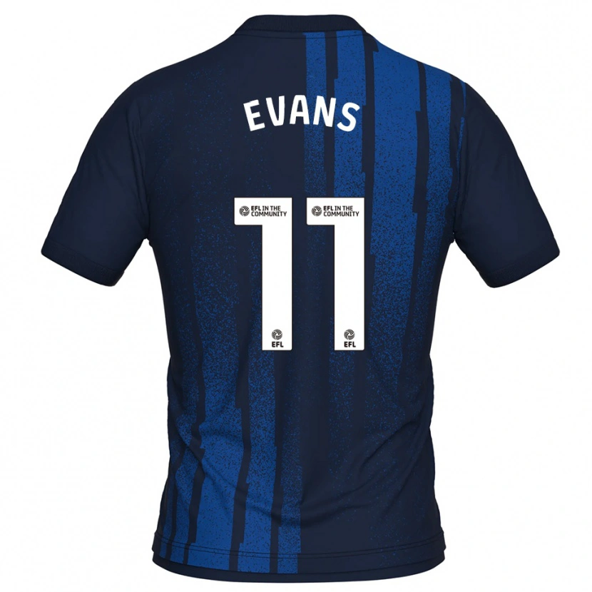 Danxen Dames Will Evans #11 Marine Wit Uitshirt Uittenue 2025/26 T-Shirt