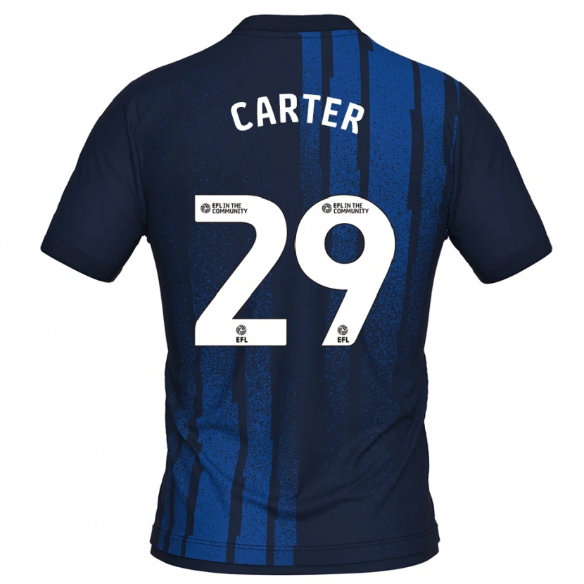 Danxen Dames Charlie Carter #29 Marine Wit Uitshirt Uittenue 2025/26 T-Shirt