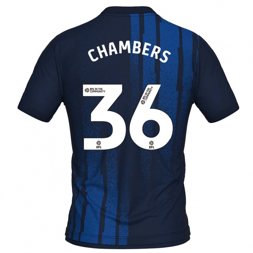 Danxen Dames Jayden Chambers #36 Marine Wit Uitshirt Uittenue 2025/26 T-Shirt
