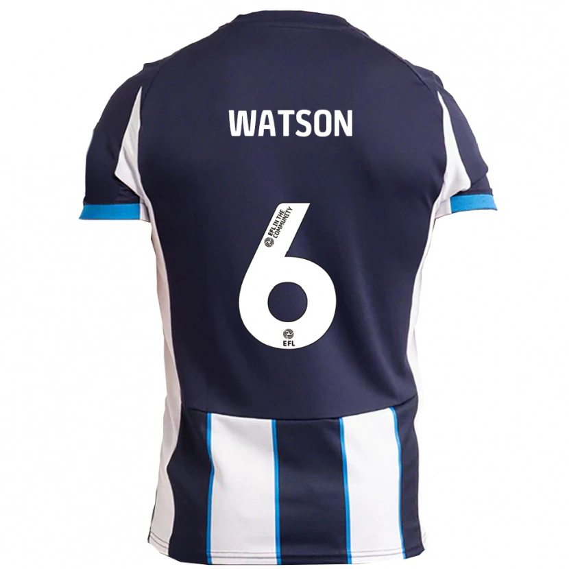 Danxen Dames Rhys Watson #6 Wit Marine Uitshirt Uittenue 2025/26 T-Shirt