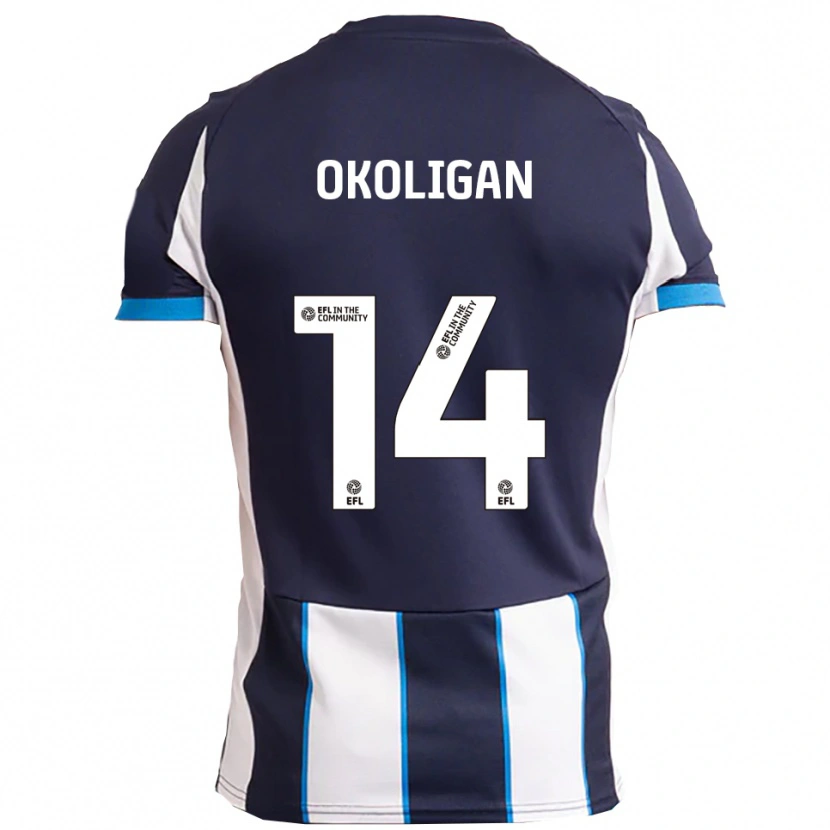Danxen Dames Desire Okoligan #14 Wit Marine Uitshirt Uittenue 2025/26 T-Shirt