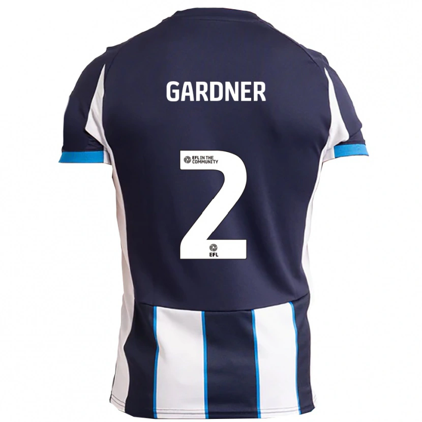 Danxen Dames Saul Gardner #2 Wit Marine Uitshirt Uittenue 2025/26 T-Shirt