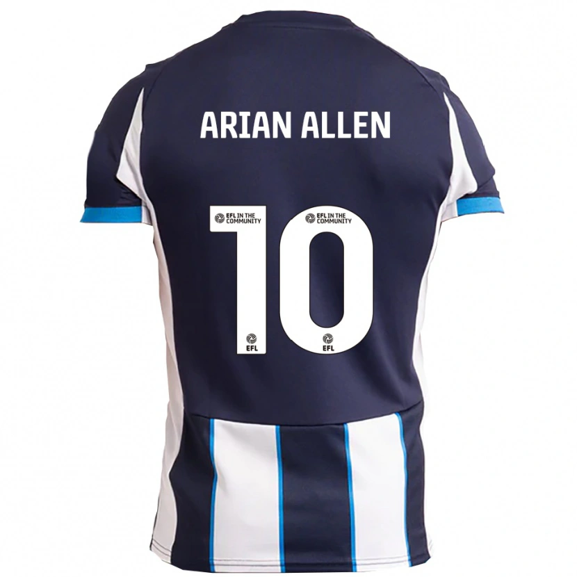 Danxen Dames Arian Allen #10 Wit Marine Uitshirt Uittenue 2025/26 T-Shirt