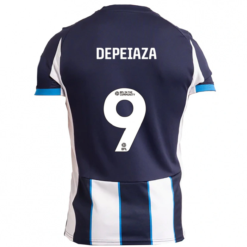 Danxen Dames Kylan Depeiaza #9 Wit Marine Uitshirt Uittenue 2025/26 T-Shirt