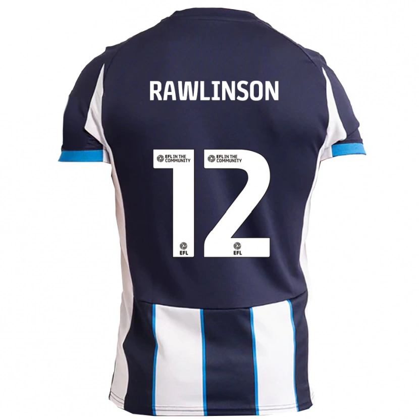Danxen Dames Louie Rawlinson #12 Wit Marine Uitshirt Uittenue 2025/26 T-Shirt