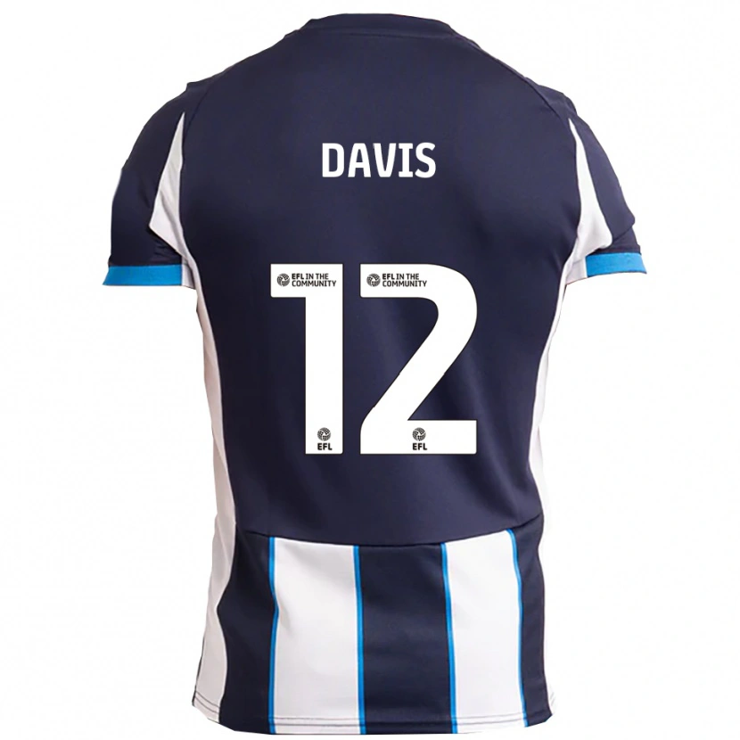 Danxen Dames Archie Davis #12 Wit Marine Uitshirt Uittenue 2025/26 T-Shirt