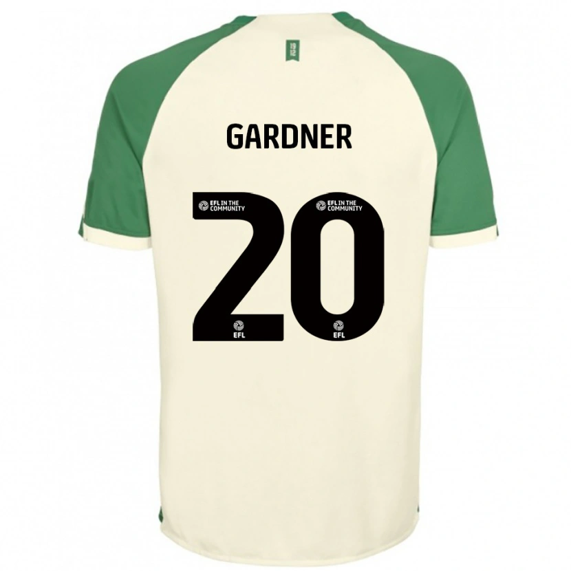 Danxen Dames Gary Gardner #20 Gebroken Wit Groen Uitshirt Uittenue 2025/26 T-Shirt
