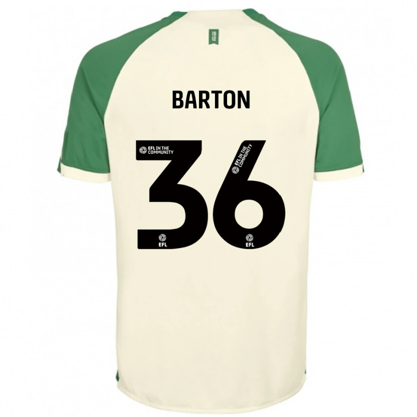 Danxen Dames Dan Barton #36 Gebroken Wit Groen Uitshirt Uittenue 2025/26 T-Shirt