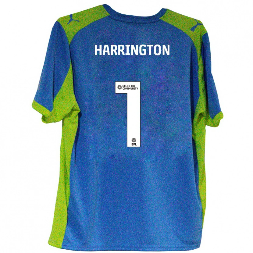 Danxen Dames David Harrington #1 Hemelsblauw Geel Uitshirt Uittenue 2025/26 T-Shirt