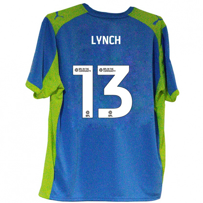 Danxen Dames Jay Lynch #13 Hemelsblauw Geel Uitshirt Uittenue 2025/26 T-Shirt