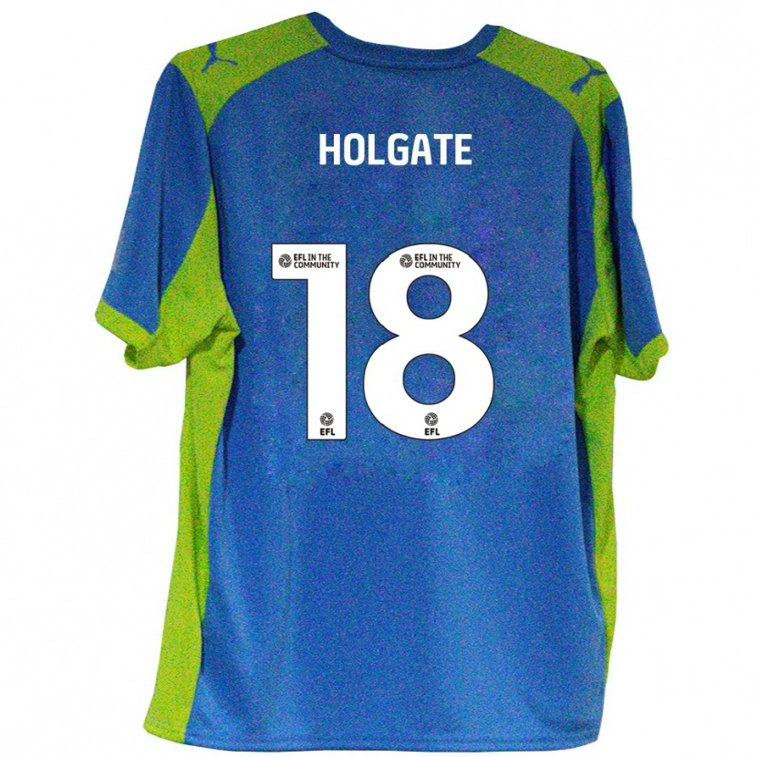 Danxen Dames Harrison Holgate #18 Hemelsblauw Geel Uitshirt Uittenue 2025/26 T-Shirt