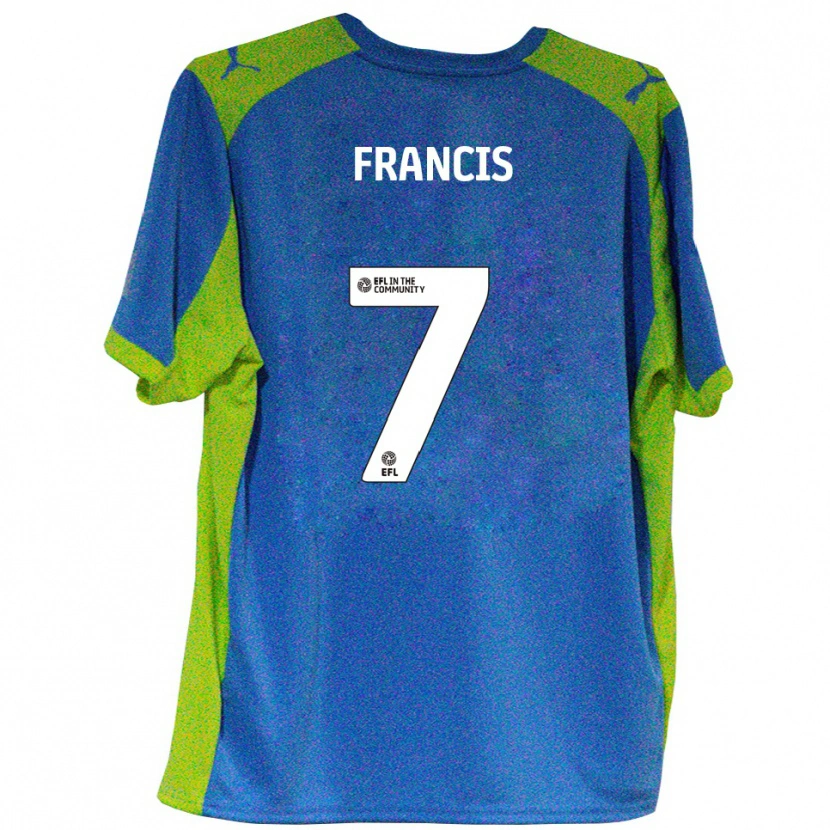 Danxen Dames Dannen Francis #7 Hemelsblauw Geel Uitshirt Uittenue 2025/26 T-Shirt