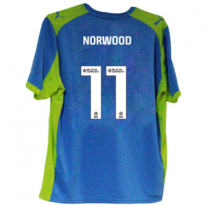 Danxen Dames James Norwood #11 Hemelsblauw Geel Uitshirt Uittenue 2025/26 T-Shirt
