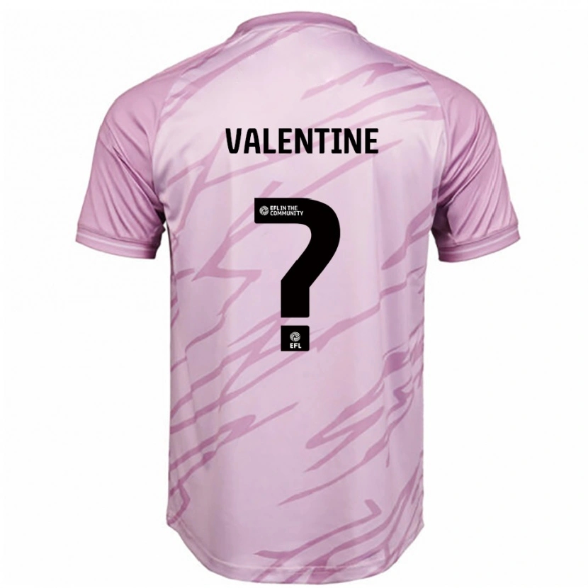Danxen Dames Jayden Valentine #0 Roze Zwart Uitshirt Uittenue 2025/26 T-Shirt