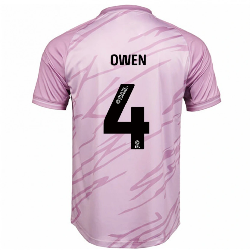 Danxen Dames Vikki Owen #4 Roze Zwart Uitshirt Uittenue 2025/26 T-Shirt