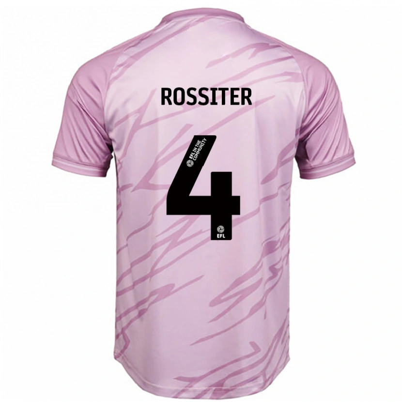 Danxen Dames Jordan Rossiter #4 Roze Zwart Uitshirt Uittenue 2025/26 T-Shirt