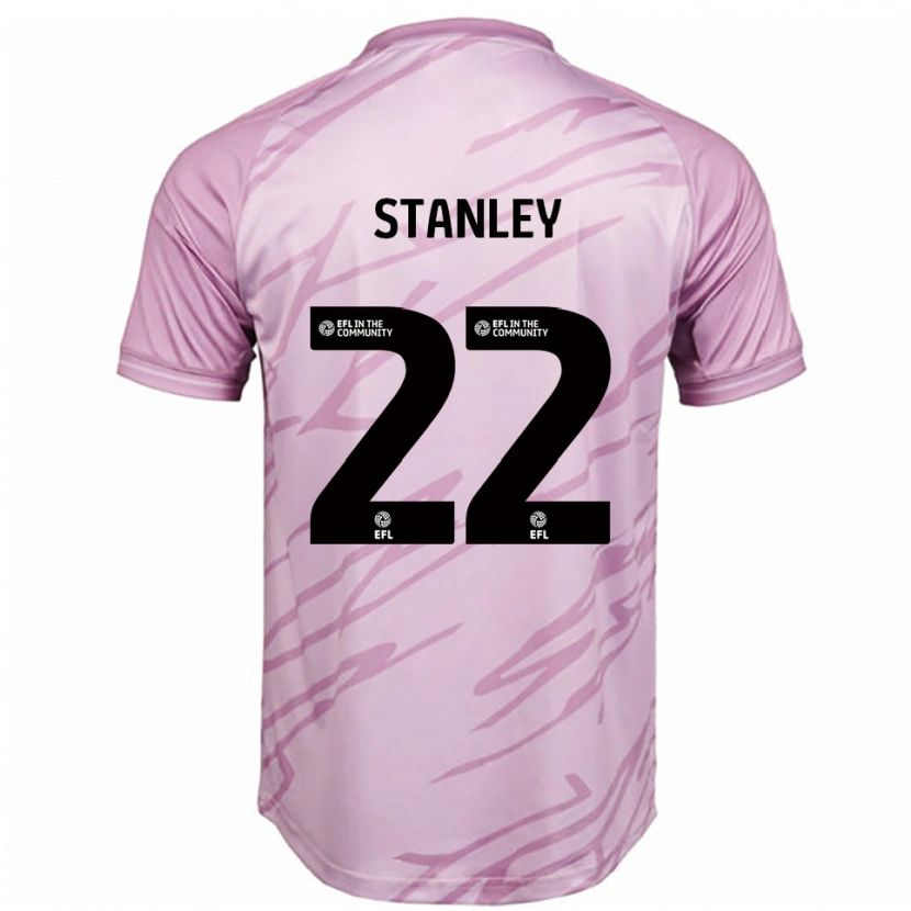Danxen Dames Eva Stanley #22 Roze Zwart Uitshirt Uittenue 2025/26 T-Shirt