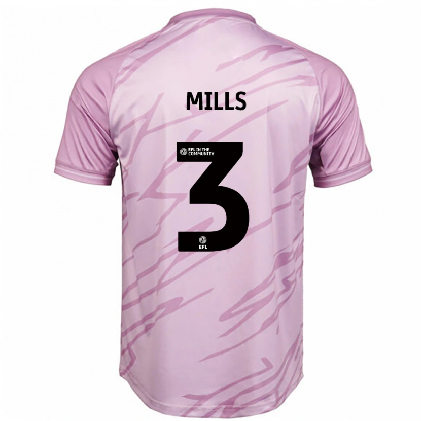 Danxen Dames Kiera Mills #3 Roze Zwart Uitshirt Uittenue 2025/26 T-Shirt
