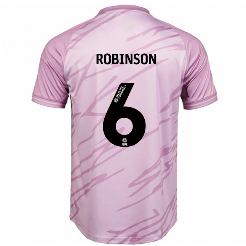 Danxen Dames Alicia Robinson #6 Roze Zwart Uitshirt Uittenue 2025/26 T-Shirt