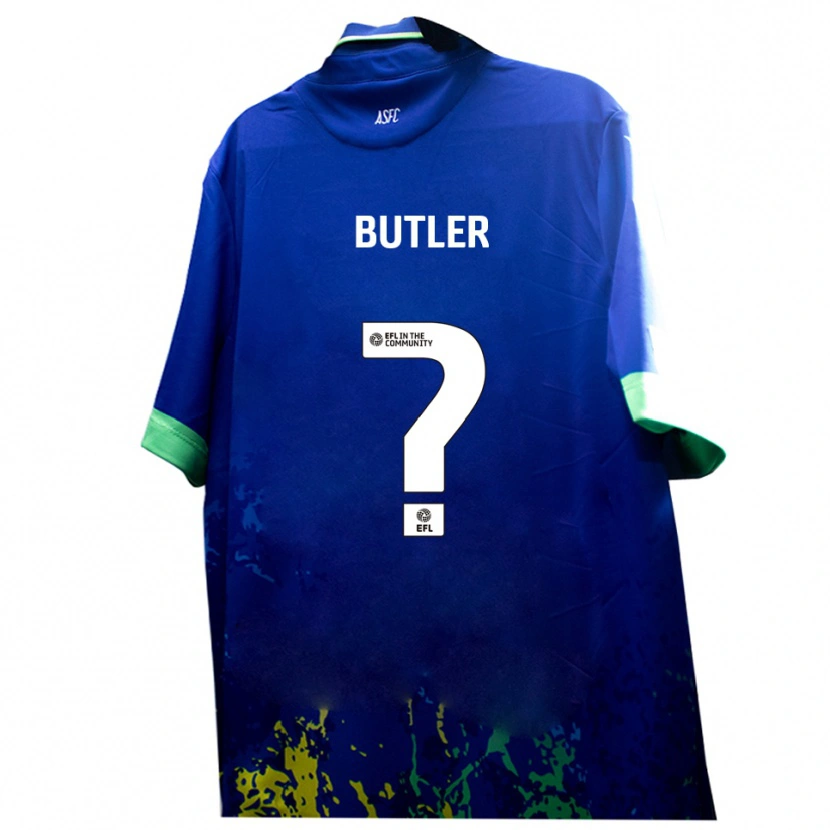 Danxen Dames Rohan Butler #0 Blauw Geel Uitshirt Uittenue 2025/26 T-Shirt