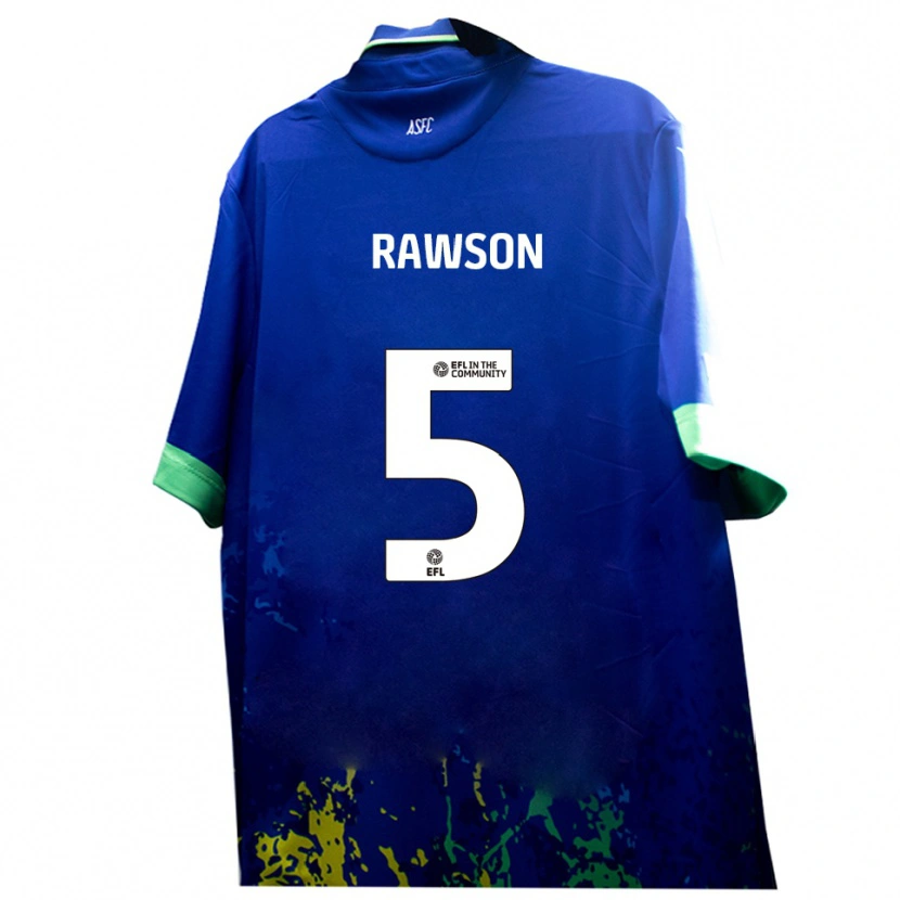 Danxen Dames Farrend Rawson #5 Blauw Geel Uitshirt Uittenue 2025/26 T-Shirt