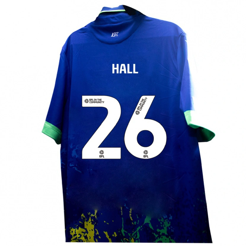 Danxen Dames Charlie Hall #26 Blauw Geel Uitshirt Uittenue 2025/26 T-Shirt