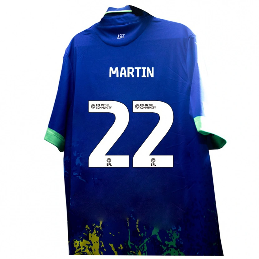Danxen Dames Dan Martin #22 Blauw Geel Uitshirt Uittenue 2025/26 T-Shirt