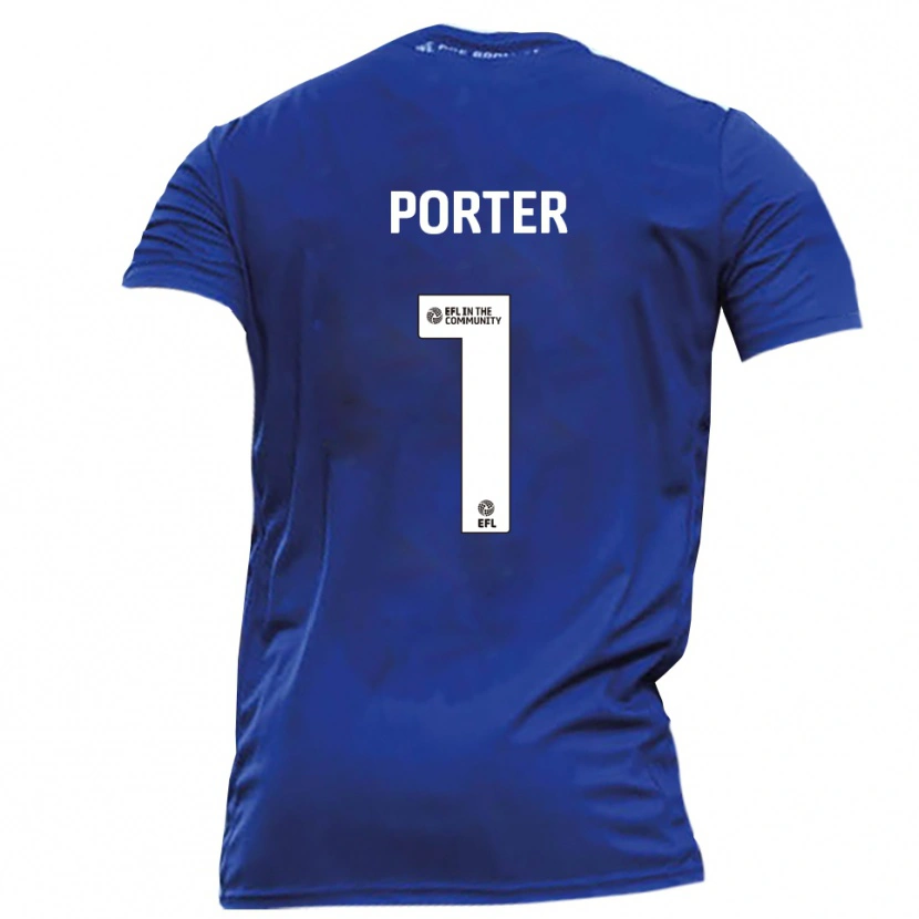 Danxen Dames George Porter #1 Blauw Wit Uitshirt Uittenue 2025/26 T-Shirt