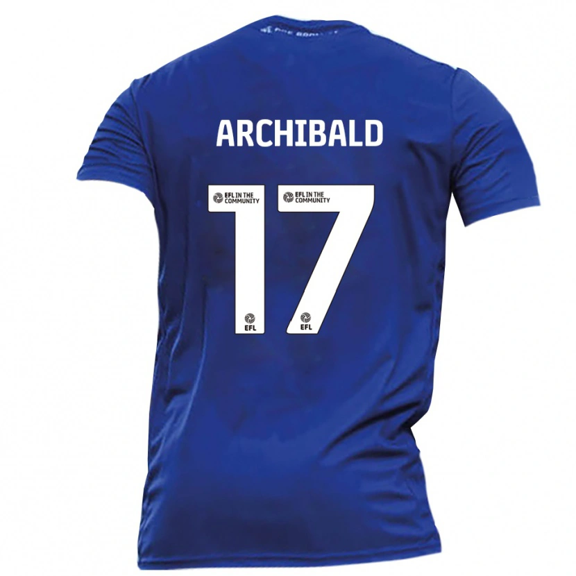 Danxen Dames Sam Archibald #17 Blauw Wit Uitshirt Uittenue 2025/26 T-Shirt