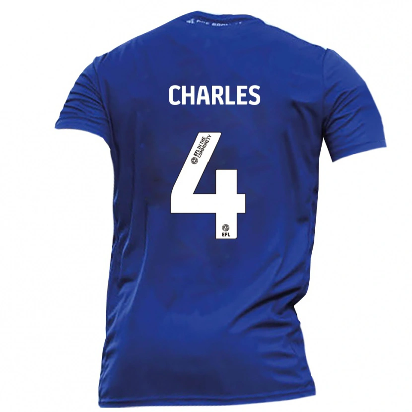 Danxen Dames Ashley Charles #4 Blauw Wit Uitshirt Uittenue 2025/26 T-Shirt