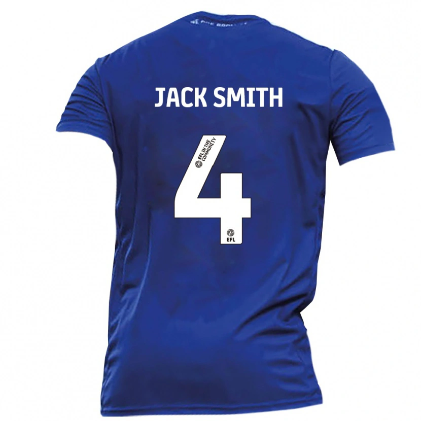 Danxen Dames Jack Smith #4 Blauw Wit Uitshirt Uittenue 2025/26 T-Shirt