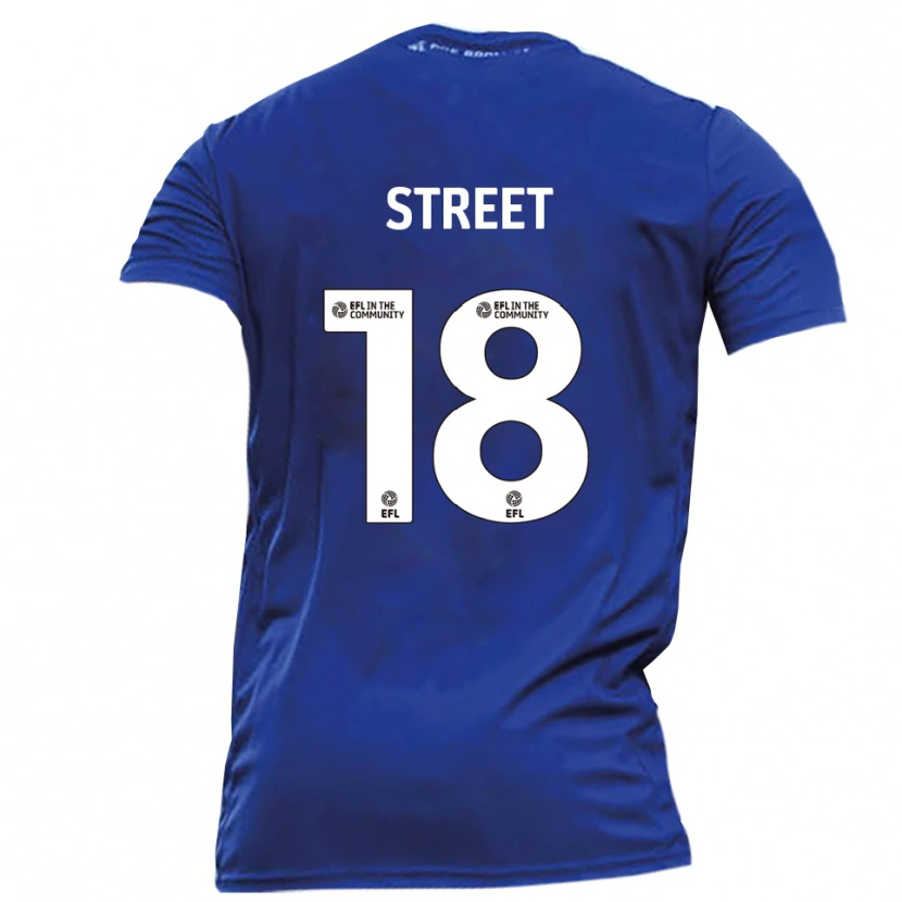 Danxen Dames Will Street #18 Blauw Wit Uitshirt Uittenue 2025/26 T-Shirt