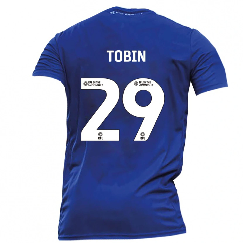 Danxen Dames Josh Tobin #29 Blauw Wit Uitshirt Uittenue 2025/26 T-Shirt