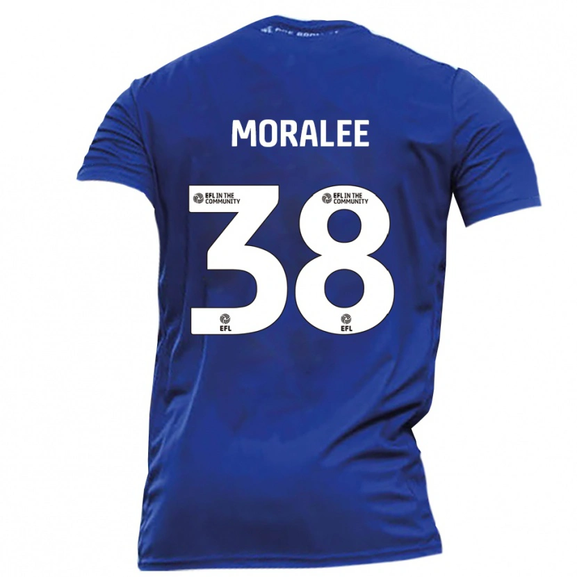 Danxen Dames Frankie Moralee #38 Blauw Wit Uitshirt Uittenue 2025/26 T-Shirt