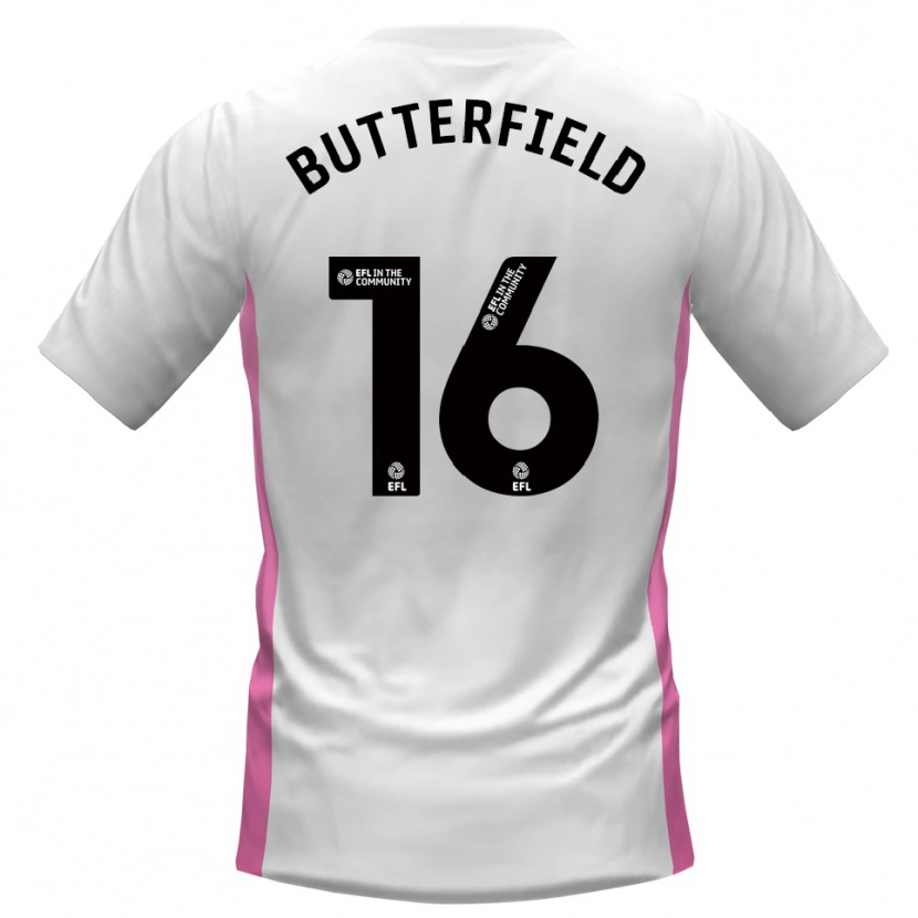 Danxen Dames Luke Butterfield #16 Wit Rood Uitshirt Uittenue 2025/26 T-Shirt