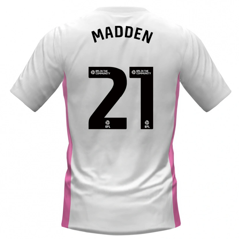 Danxen Dames Paddy Madden #21 Wit Rood Uitshirt Uittenue 2025/26 T-Shirt
